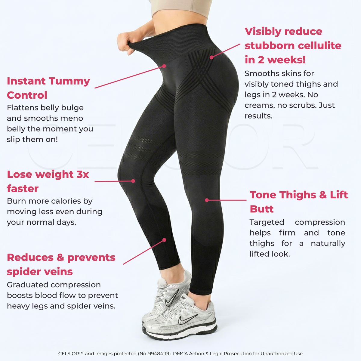 POWERCELLS™ | Anti-Cellulite, Smooth Skin & Light-Legs 3D Leggings