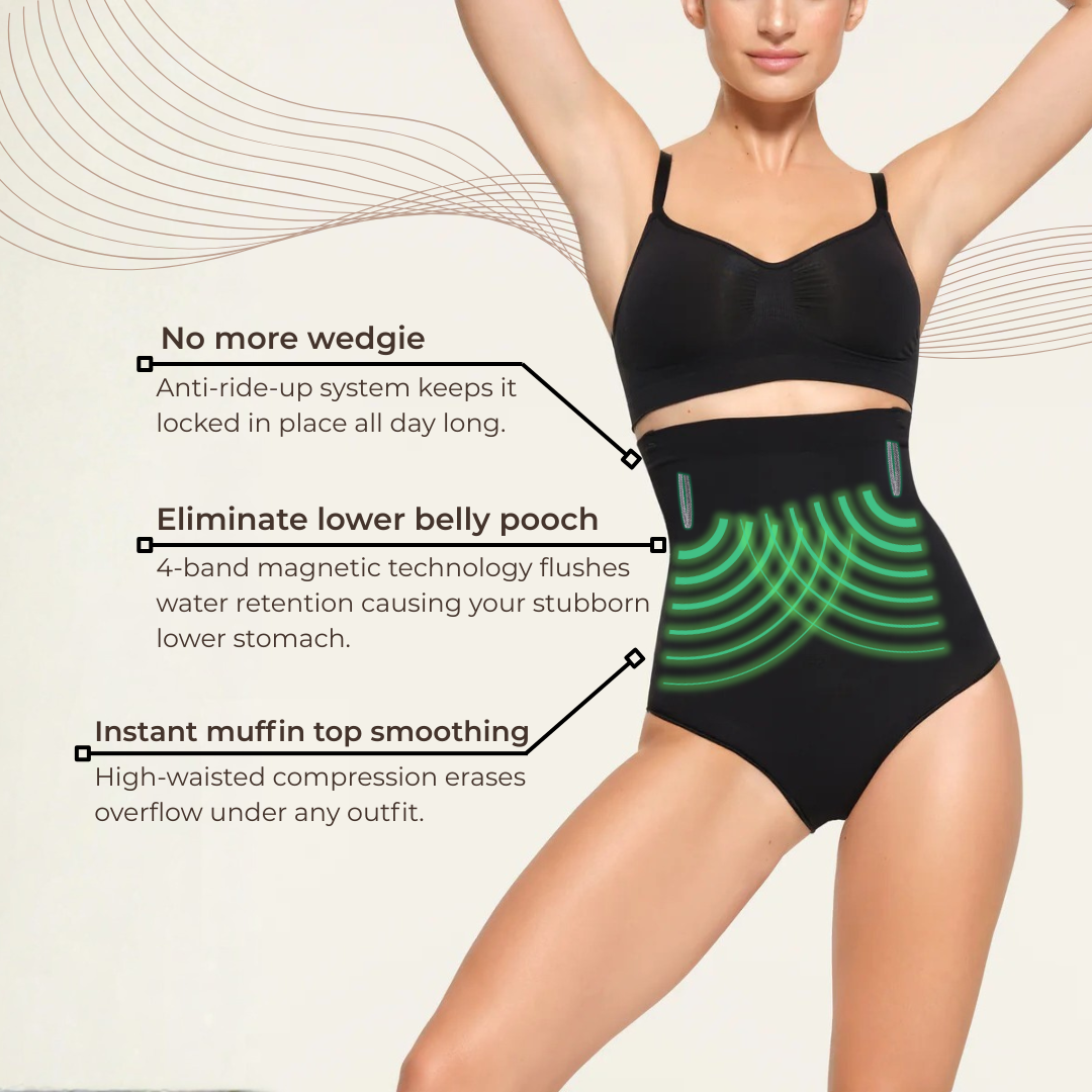 LACULOTTE™ ||| All-Day High-Waisted 4-Band Magnetic Drainage Panty