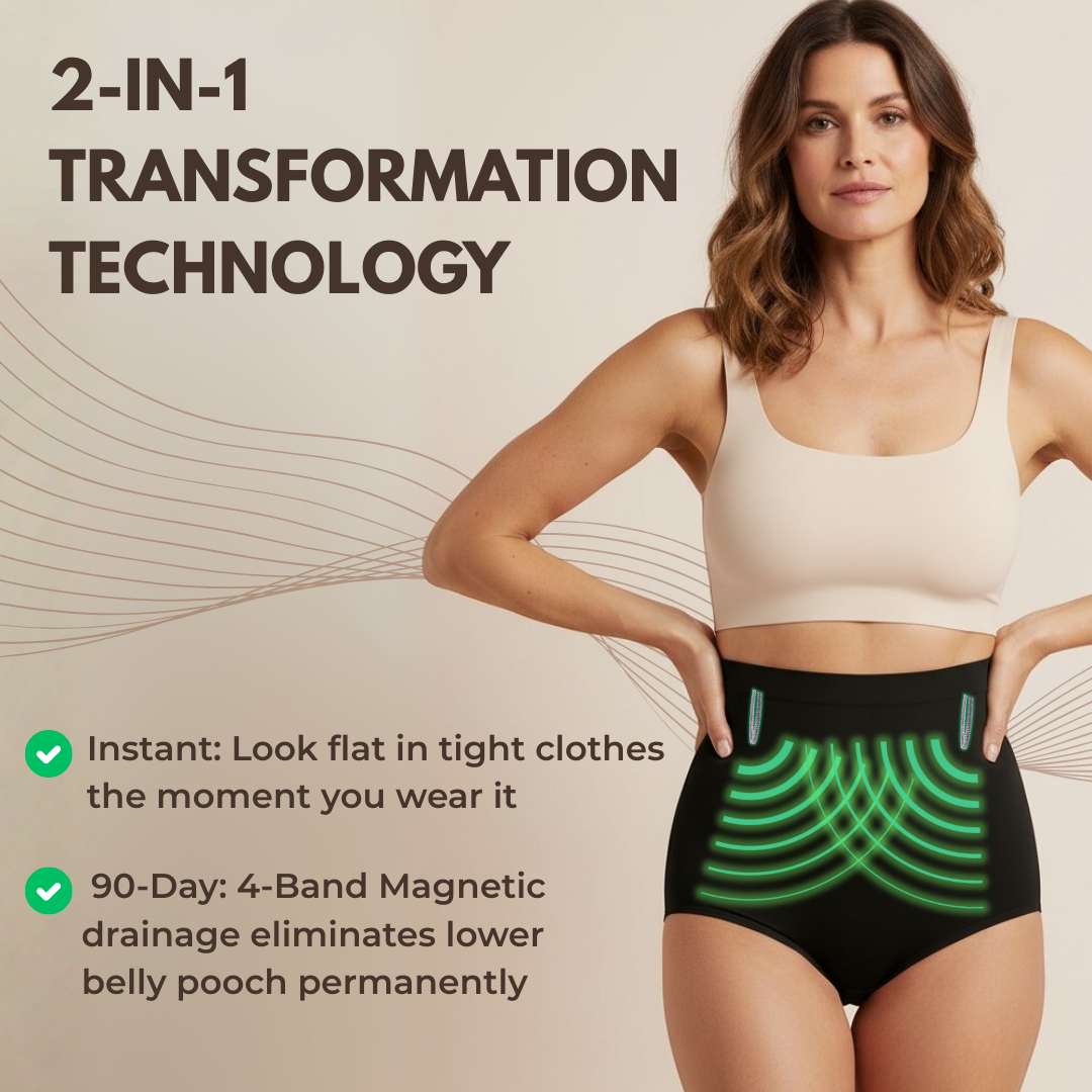 LACULOTTE™ ||| All-Day High-Waisted 4-Band Magnetic Drainage Panty