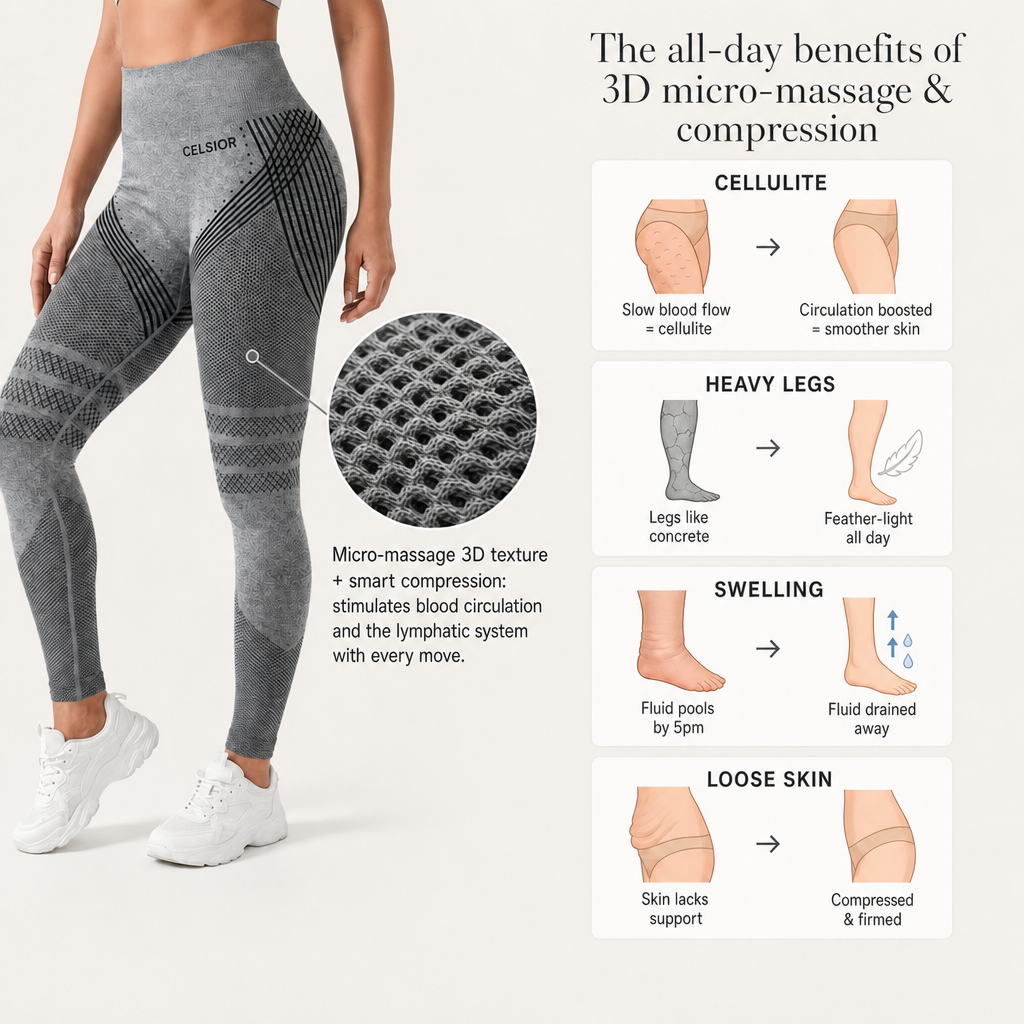POWERCELLS™ | Anti-Cellulite, Smooth Skin & Light-Legs 3D Leggings