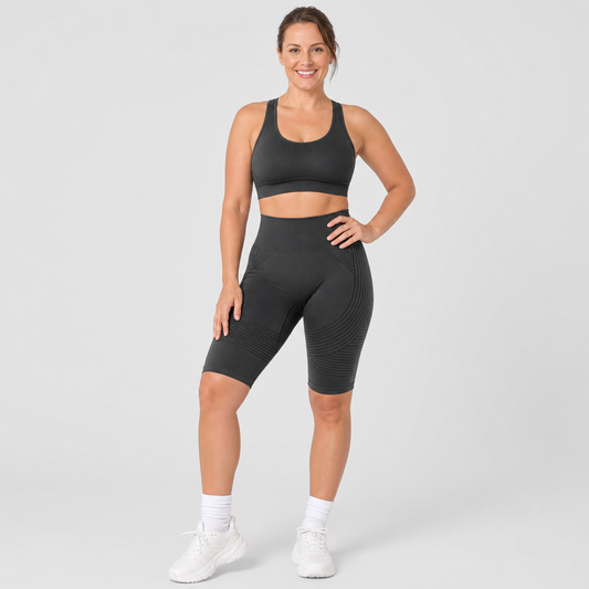 POWERSHORTS™ | High-Waisted 3D Sculpting Shorts - Anti-Chafing (h)